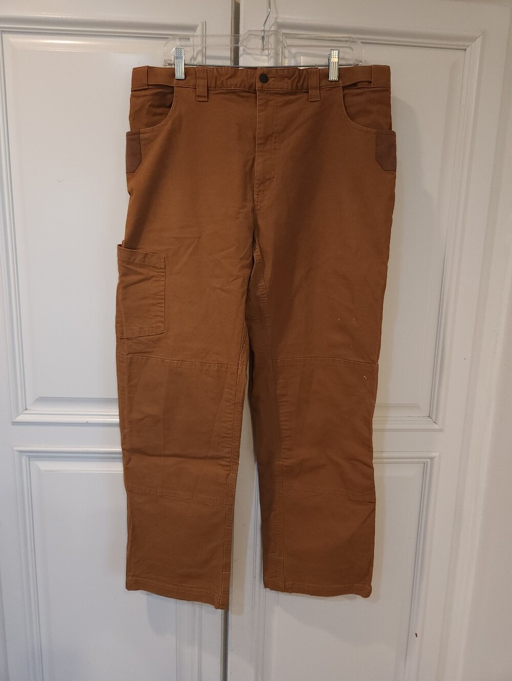 Men's Brown Work Pants - Durable Utility Trousers